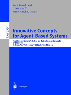 cover image of Innovative Concepts for Agent-Based Systems